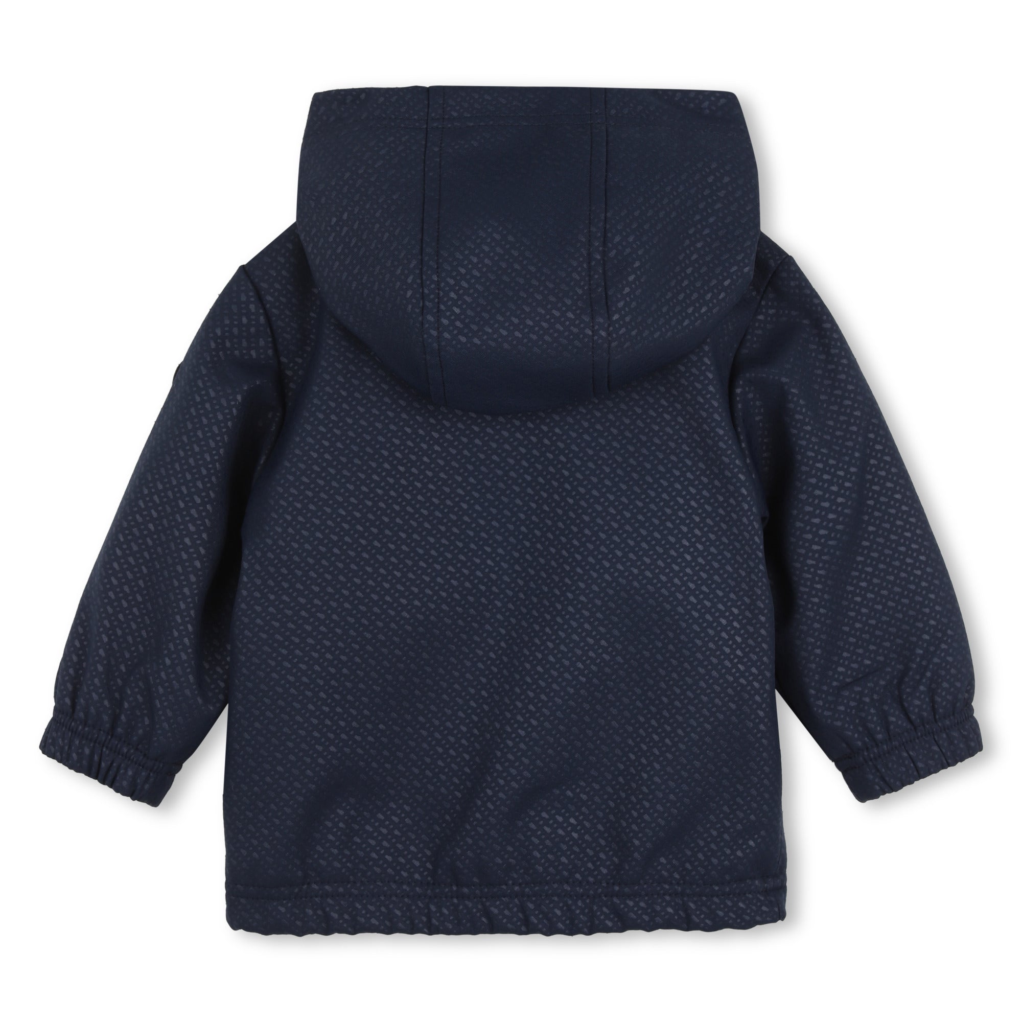 Baby Embodied Logo Hooded Windbreaker in Navy Hugo Boss