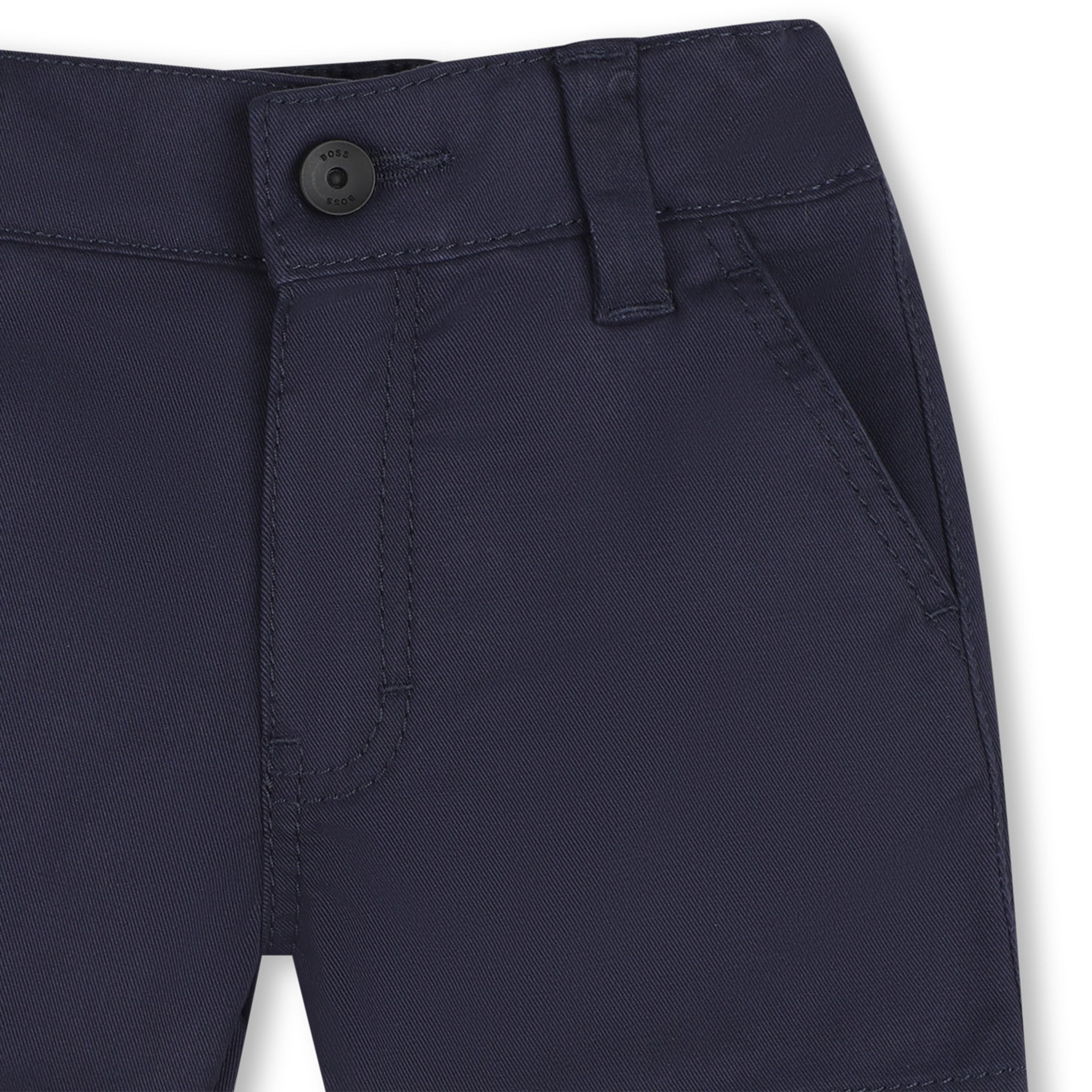 Cotton Chino Shorts with Stretch Finish Hugo Boss