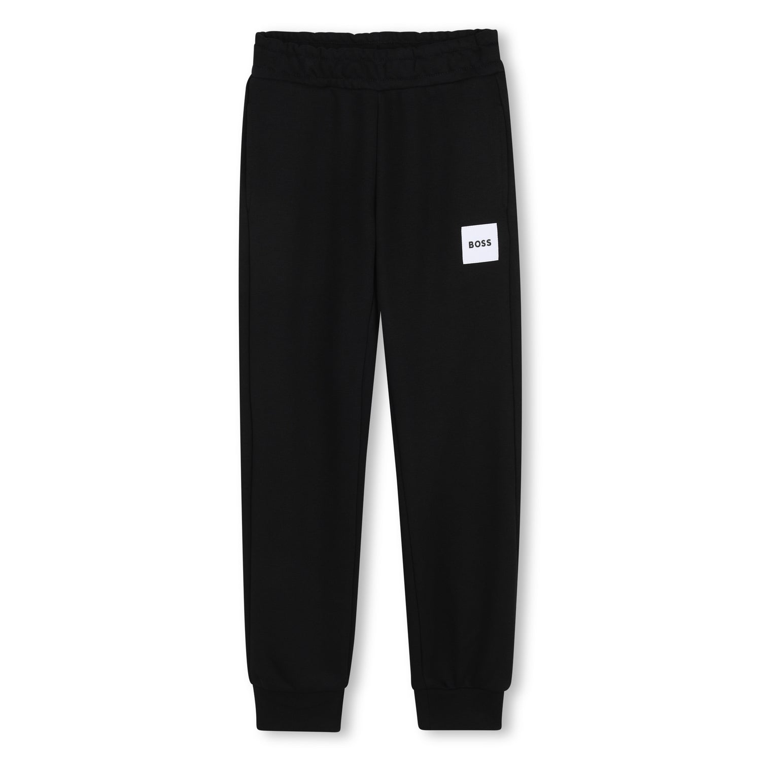 Boys Logo Fleece Jogging Pants in Black Hugo Boss