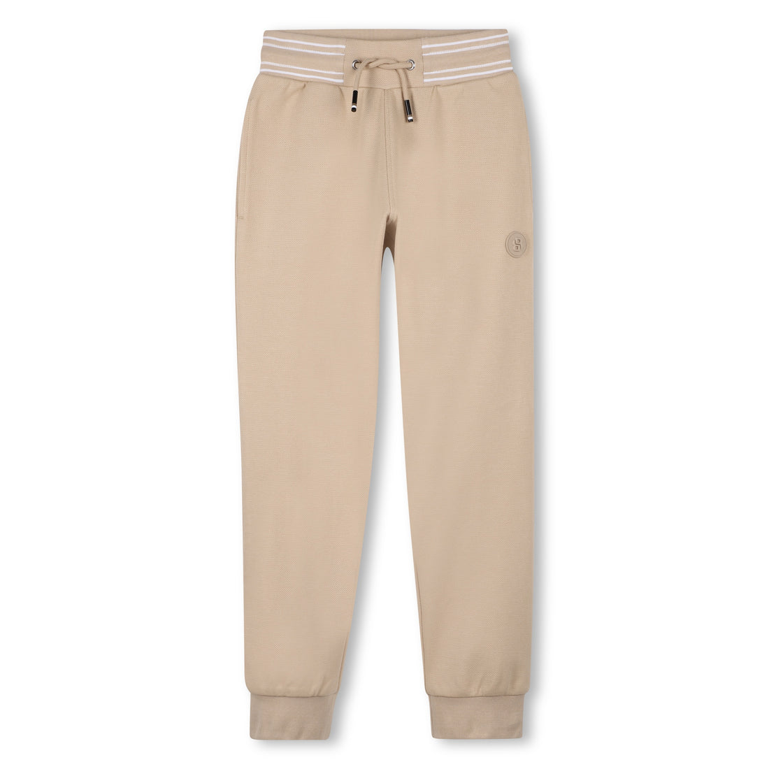 Boys Piqué Jogging Pants in Beige Hugo Boss