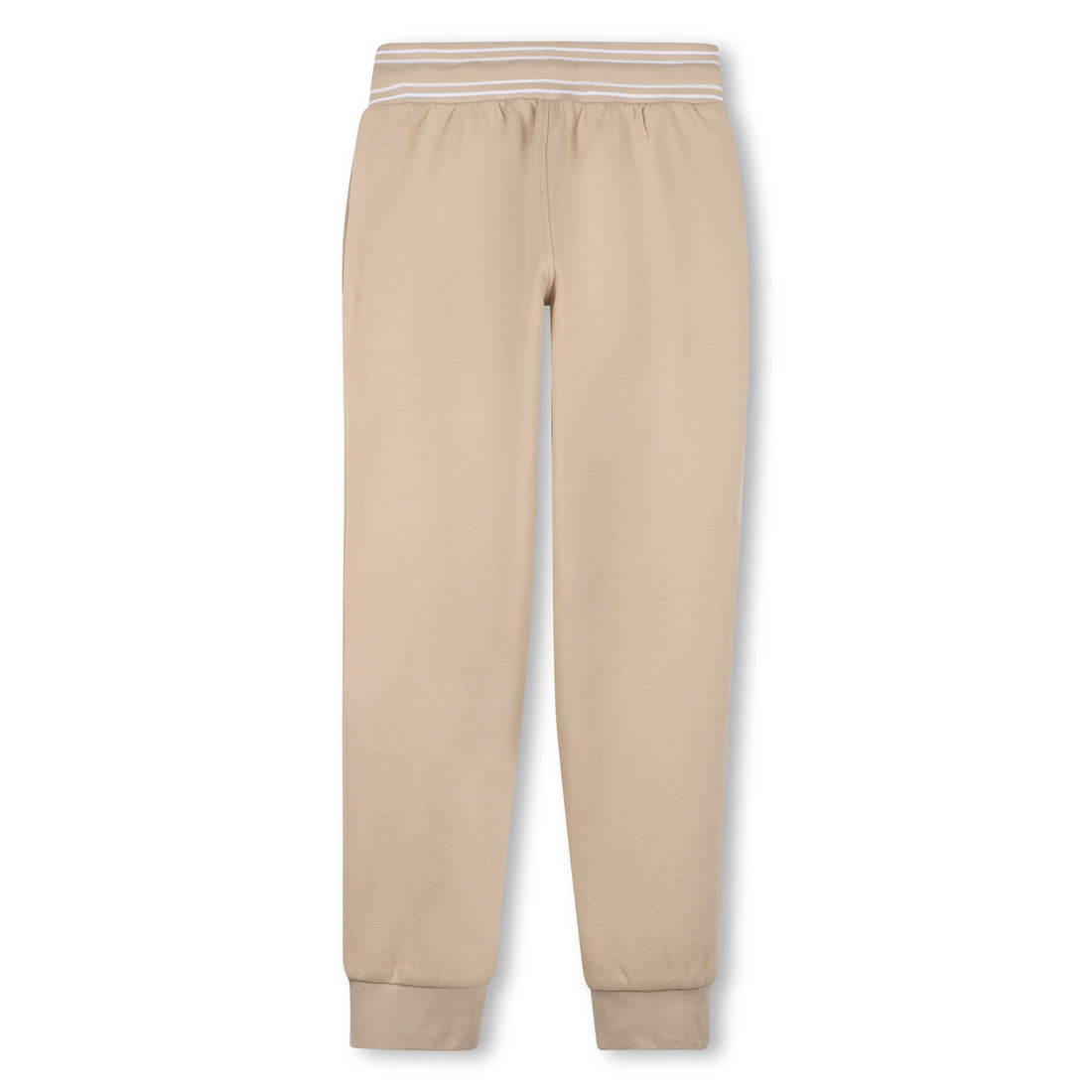 Boys Piqué Jogging Pants in Beige Hugo Boss