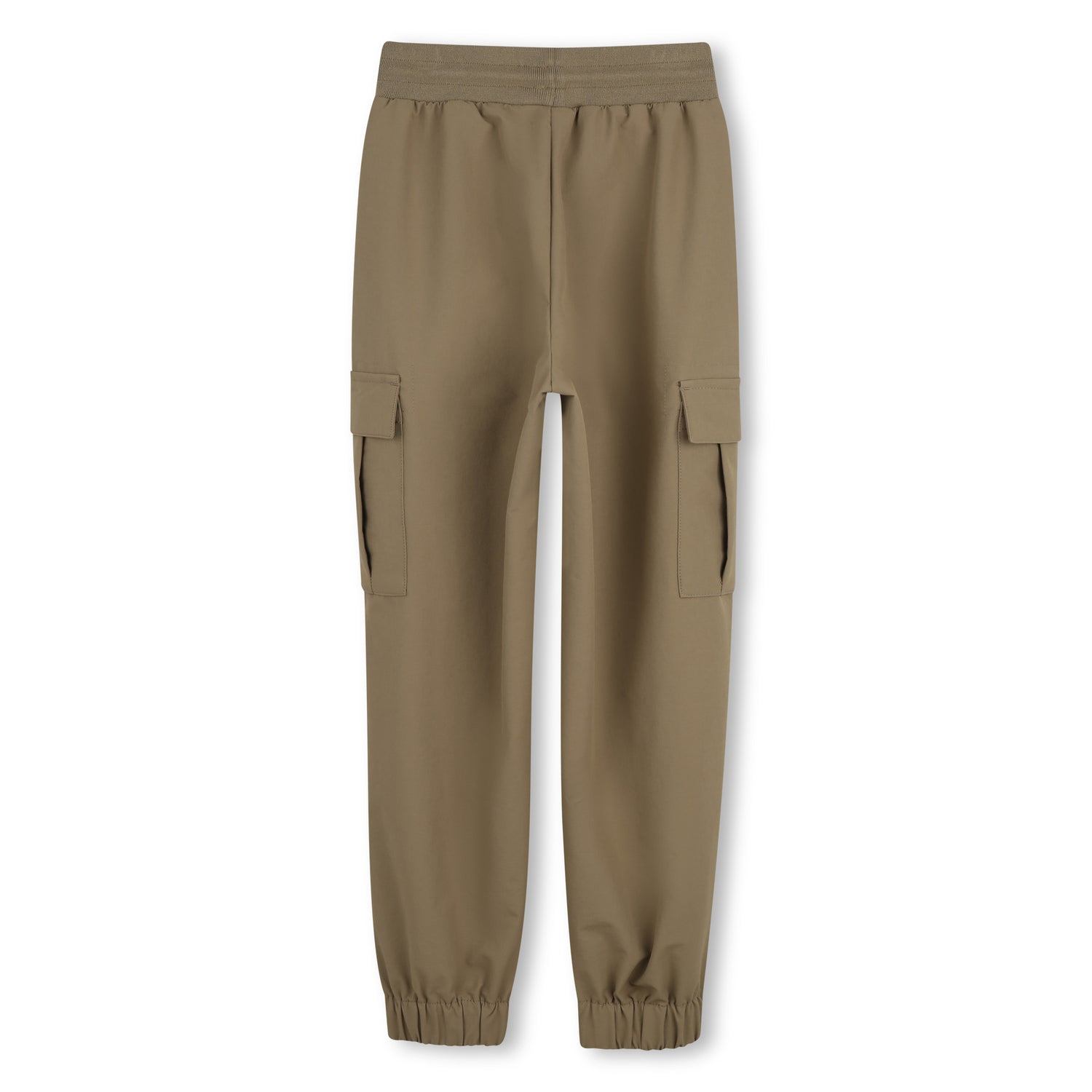 Boys Stretchy Cargo Joggers in Dark Stone Hugo Boss