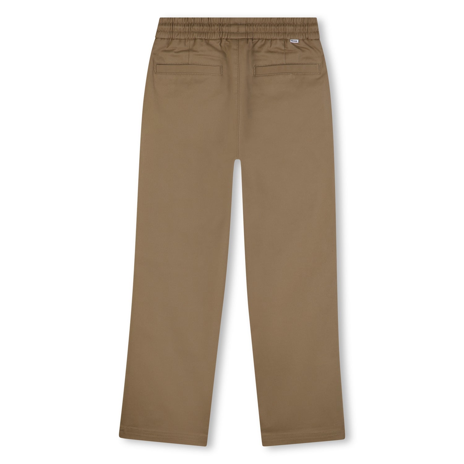 Cotton Cargo Pants with Elastic Waist and Drawcord Hugo Boss
