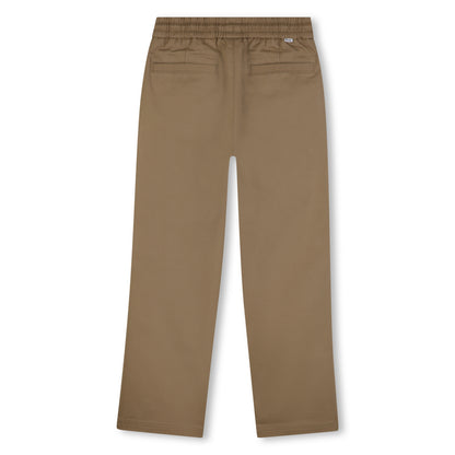 Cotton Cargo Pants with Elastic Waist and Drawcord Hugo Boss