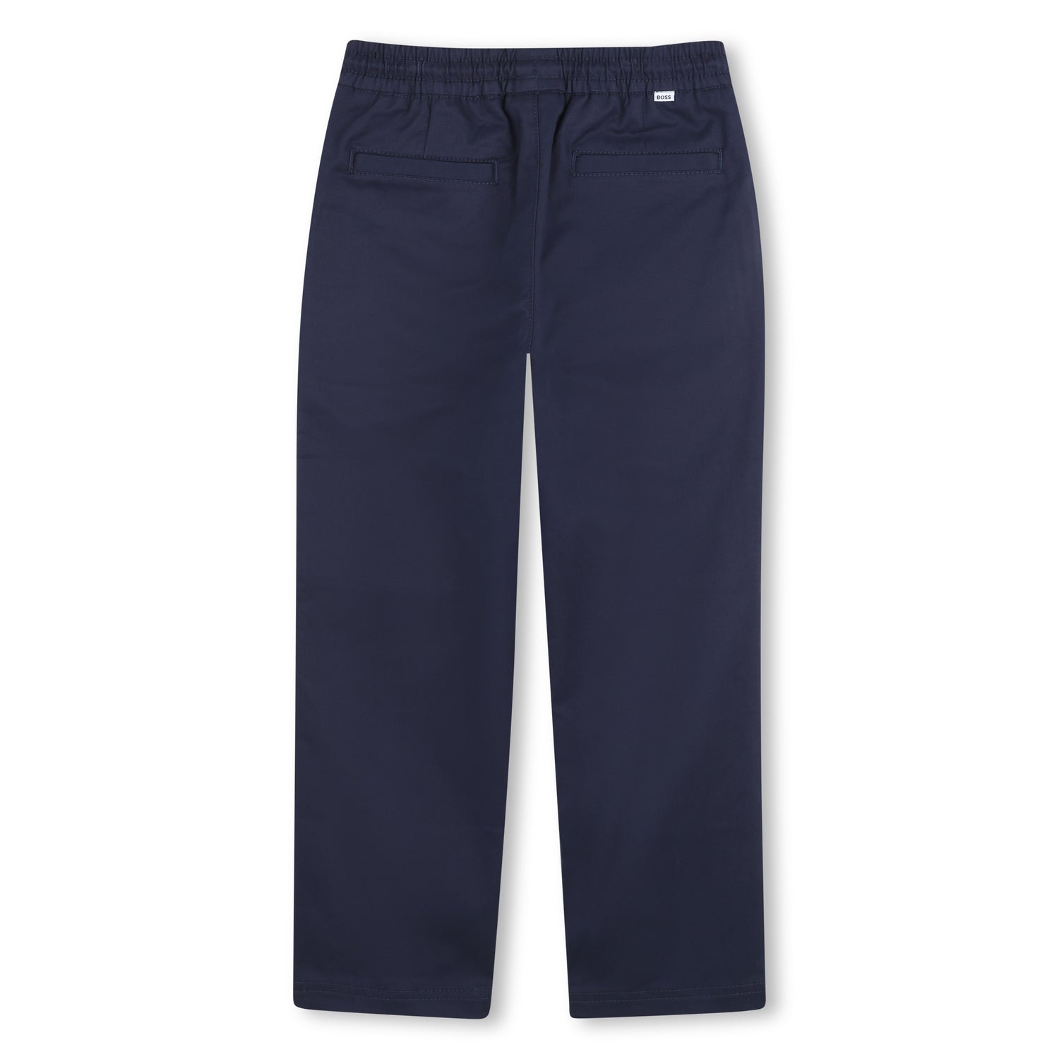 Boys Cotton Cargo Pants in Navy Hugo Boss