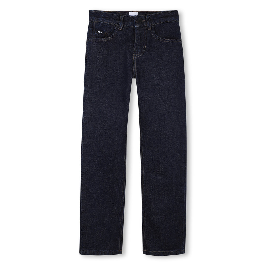 Boys Regular Fit Denim Pants in Dark Blue Hugo Boss