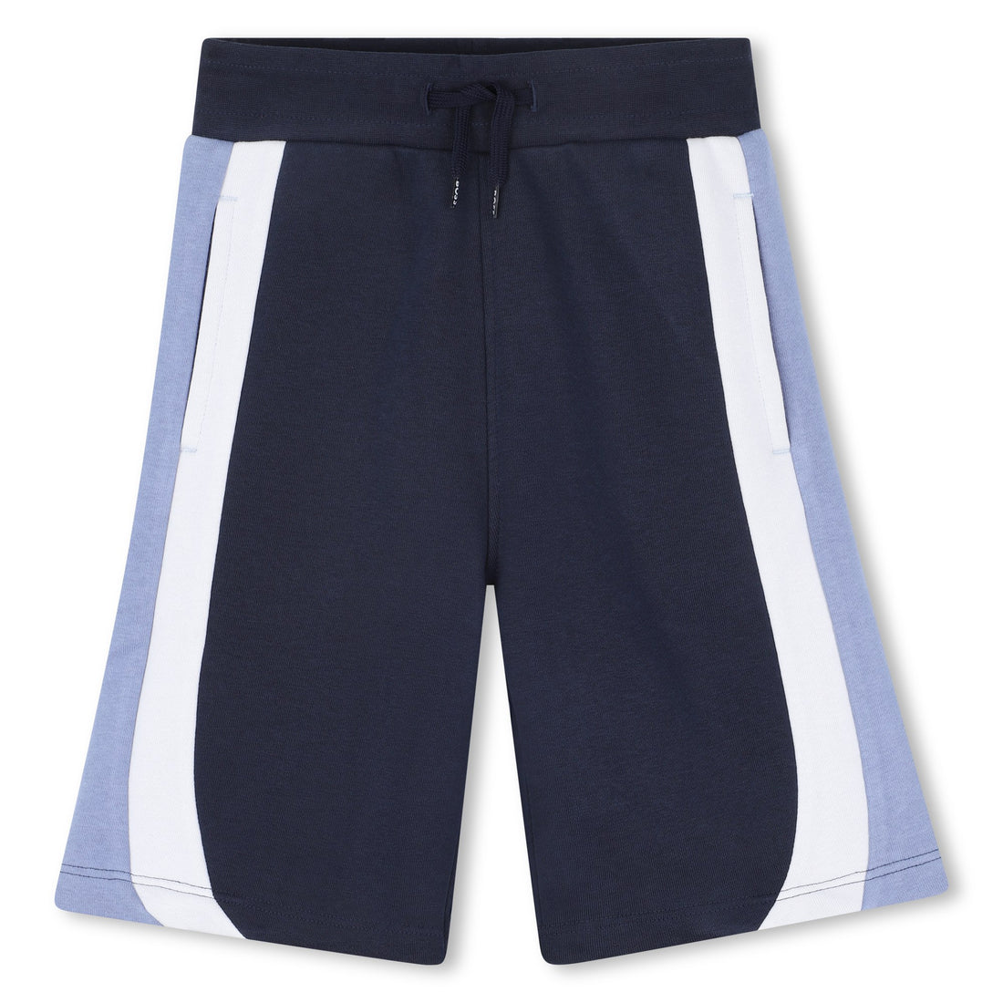 Boys Color-Block Fleece Shorts in Navy Hugo Boss