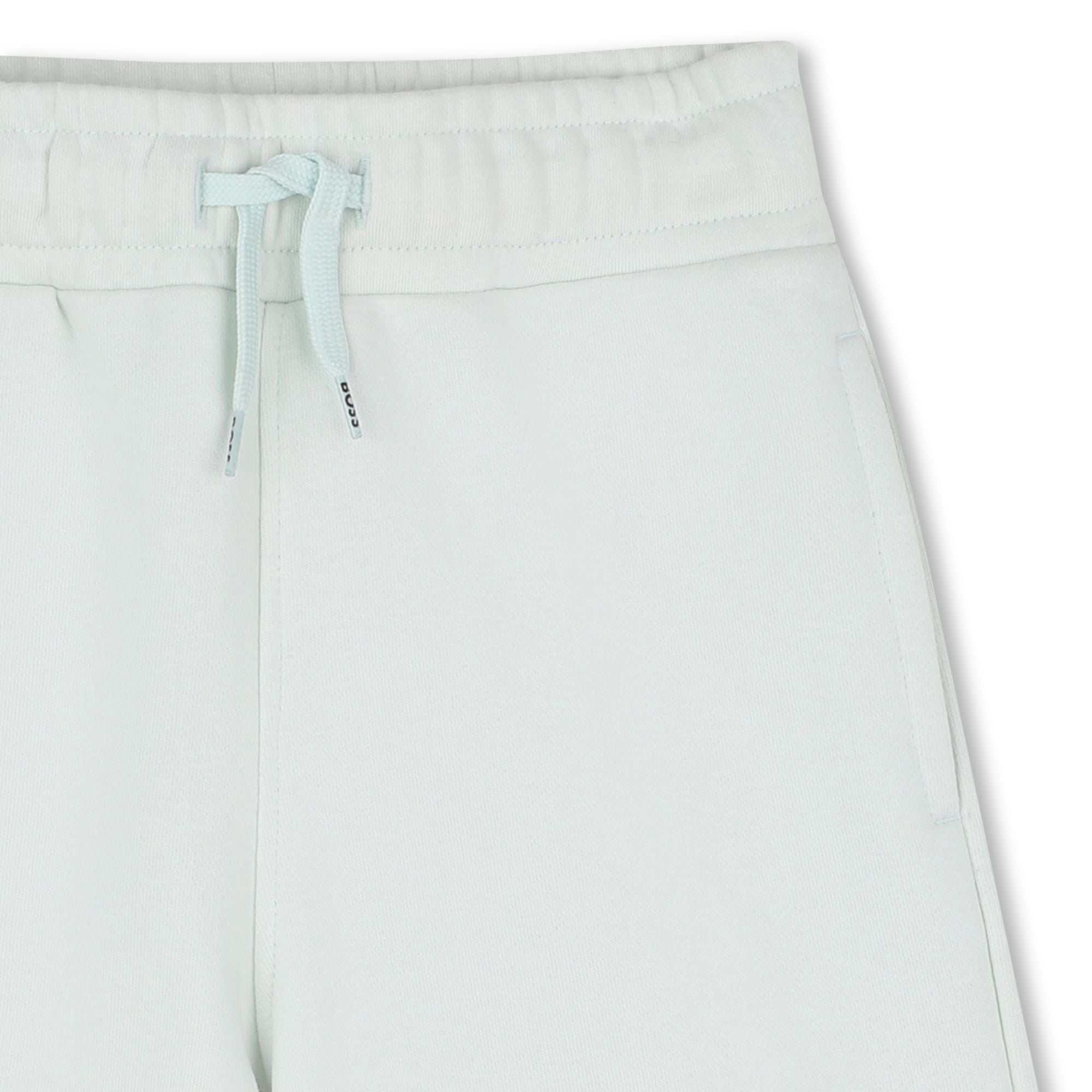 Boys Logo Fleece Jogging Shorts in Mint Green Hugo Boss