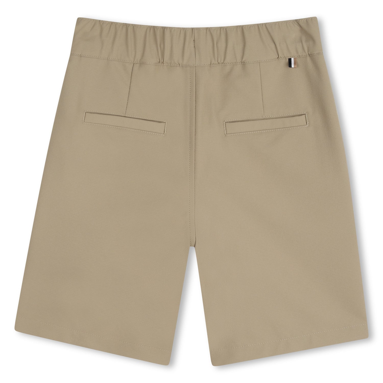 Boys Side-Stripe Stretchy Bermuda Shorts in Navy Hugo Boss