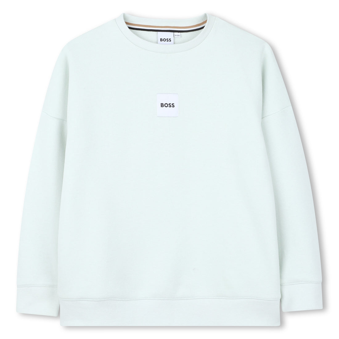 Boys Logo Fleece Sweatshirt in Mint Green Hugo Boss