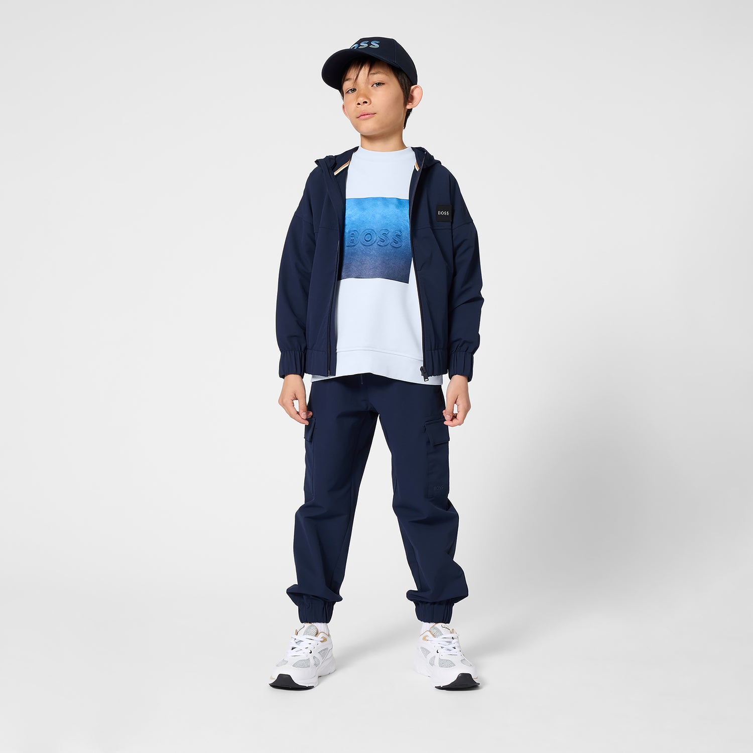 Boys Hooded Windbreaker Hugo Boss