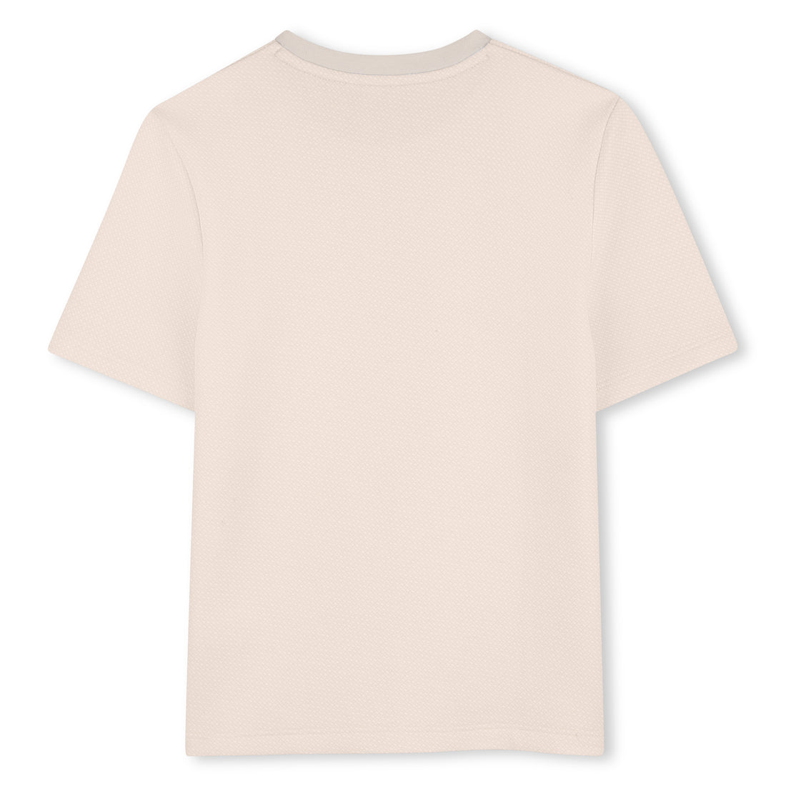 Boys Monogrammed Cotton Interlock T-Shirt in Stone Hugo Boss