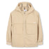 Boys Hooded Crinkle Jacket in Beige Hugo Boss