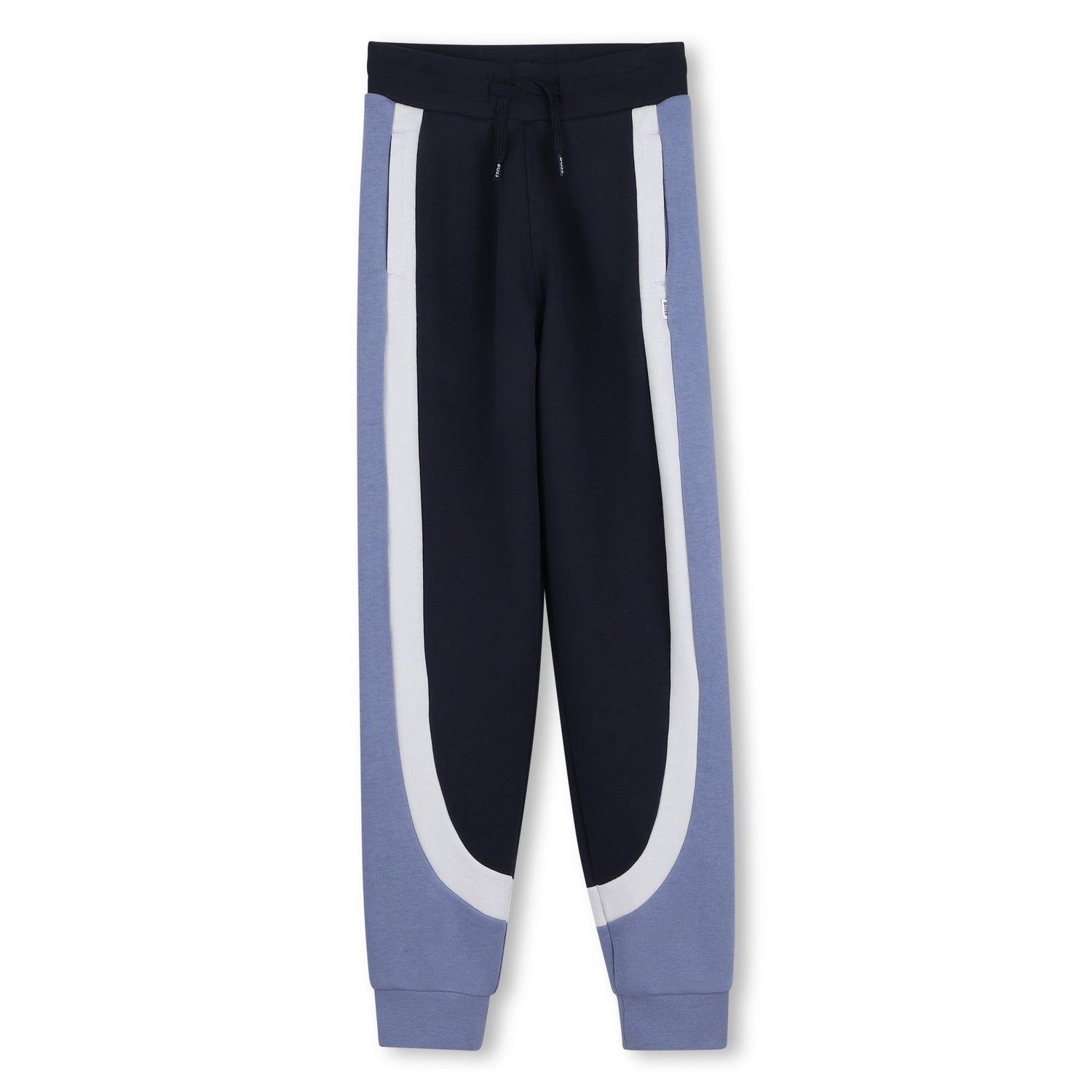 Boys Color-Block Fleece Tracksuit Set in Navy Hugo Boss