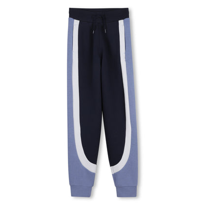 Boys Color-Block Fleece Tracksuit Set in Navy Hugo Boss