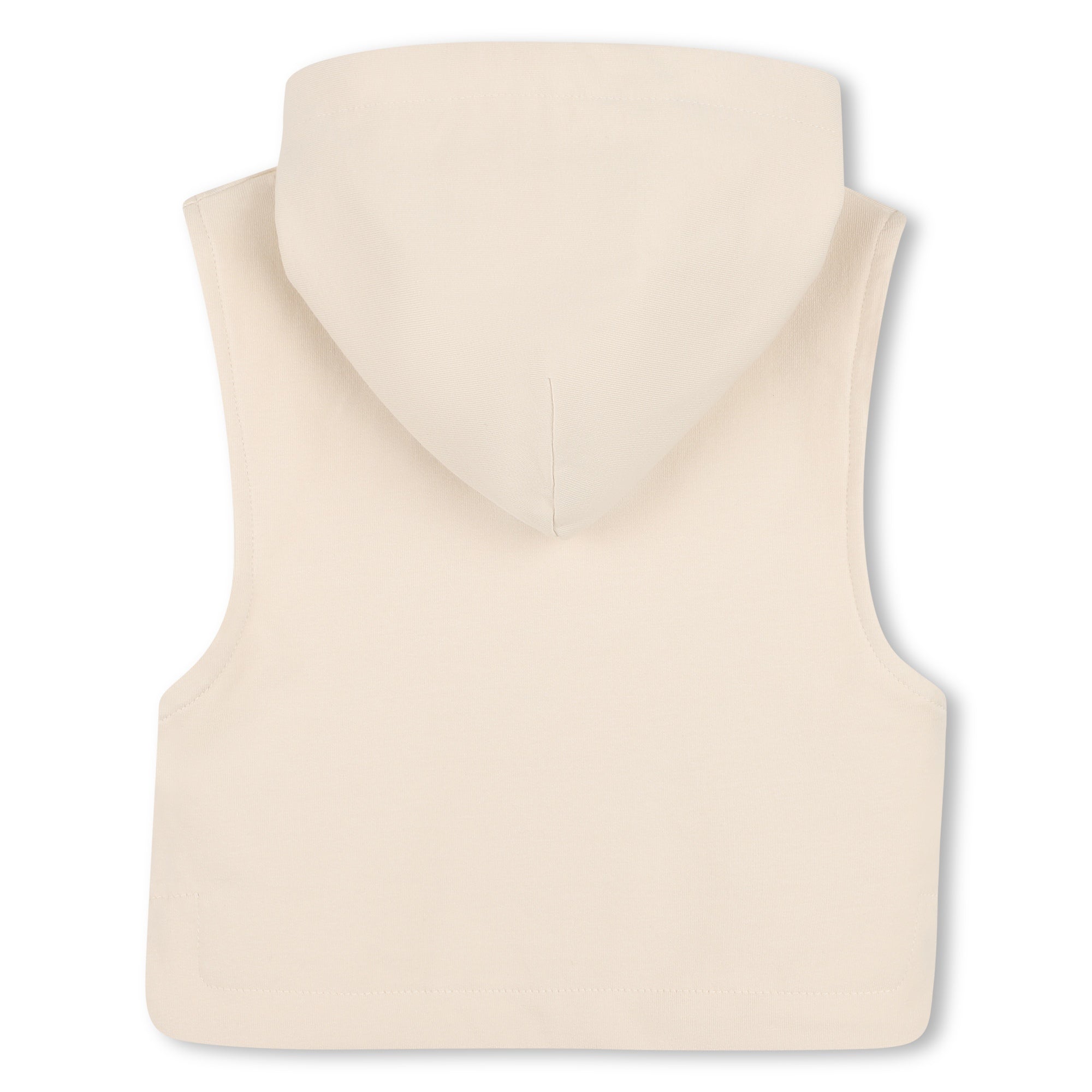 Baby T-Shirt, Sleeveless Hoodie, and Shorts Set in Beige Hugo Boss