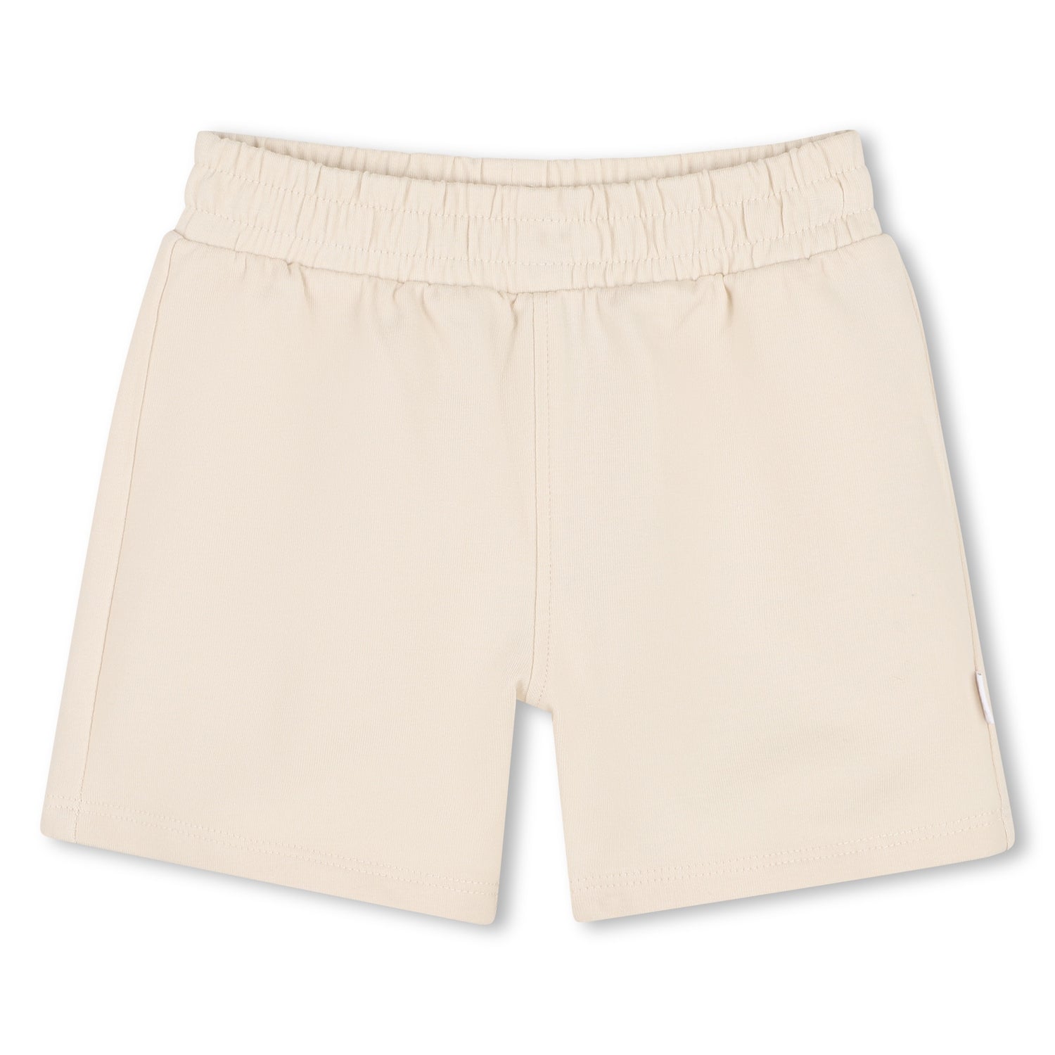 Baby T-Shirt, Sleeveless Hoodie, and Shorts Set in Beige Hugo Boss