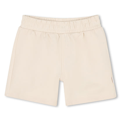 Baby T-Shirt, Sleeveless Hoodie, and Shorts Set in Beige Hugo Boss