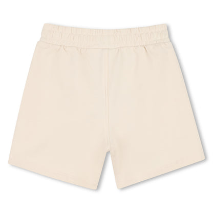 Baby T-Shirt, Sleeveless Hoodie, and Shorts Set in Beige Hugo Boss