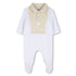 Baby Polo Pyjamas in White and Beige Hugo Boss