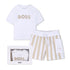 Organic Cotton T-Shirt & Stripe Shorts Gift Set Hugo Boss