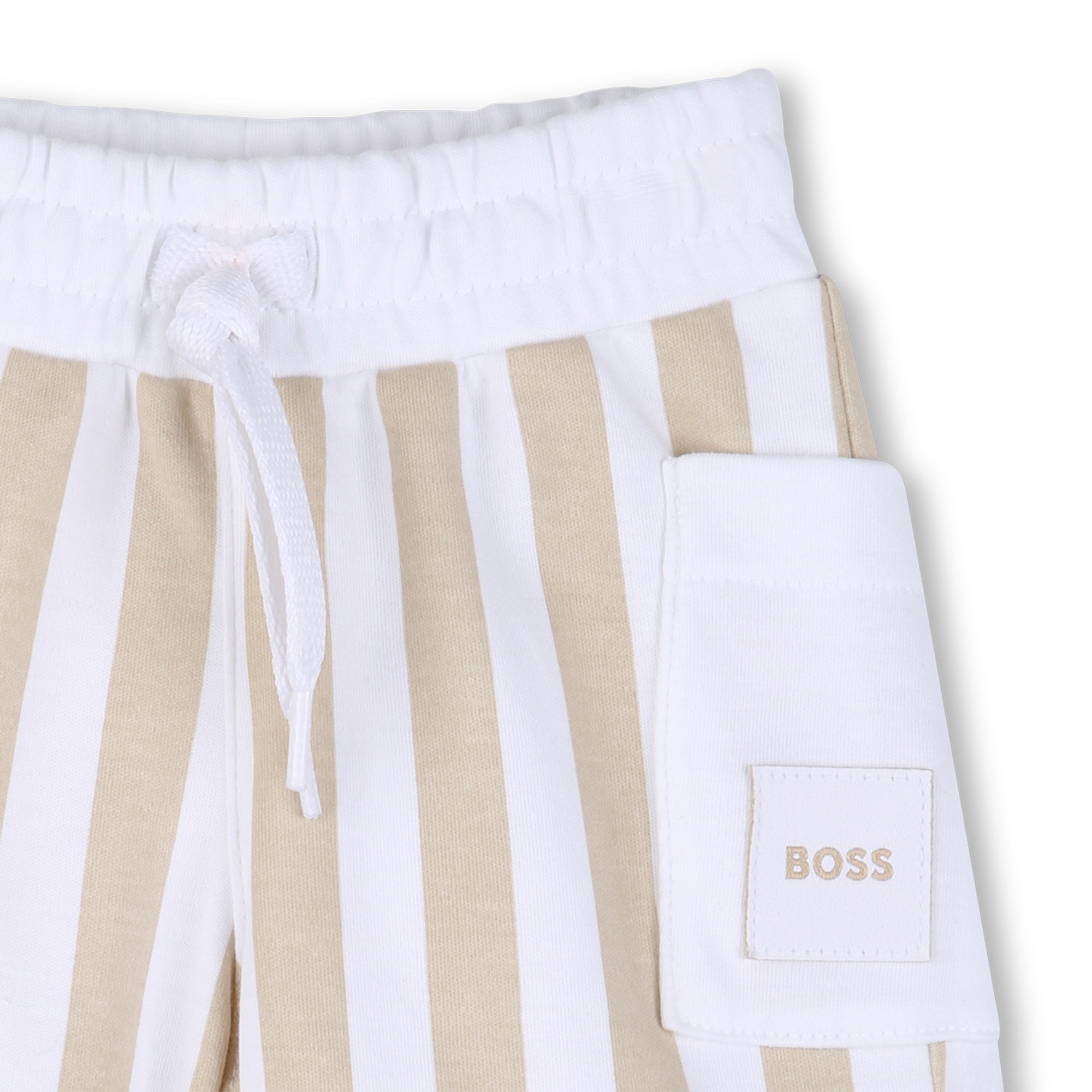 Organic Cotton T-Shirt &amp; Stripe Shorts Gift Set Hugo Boss
