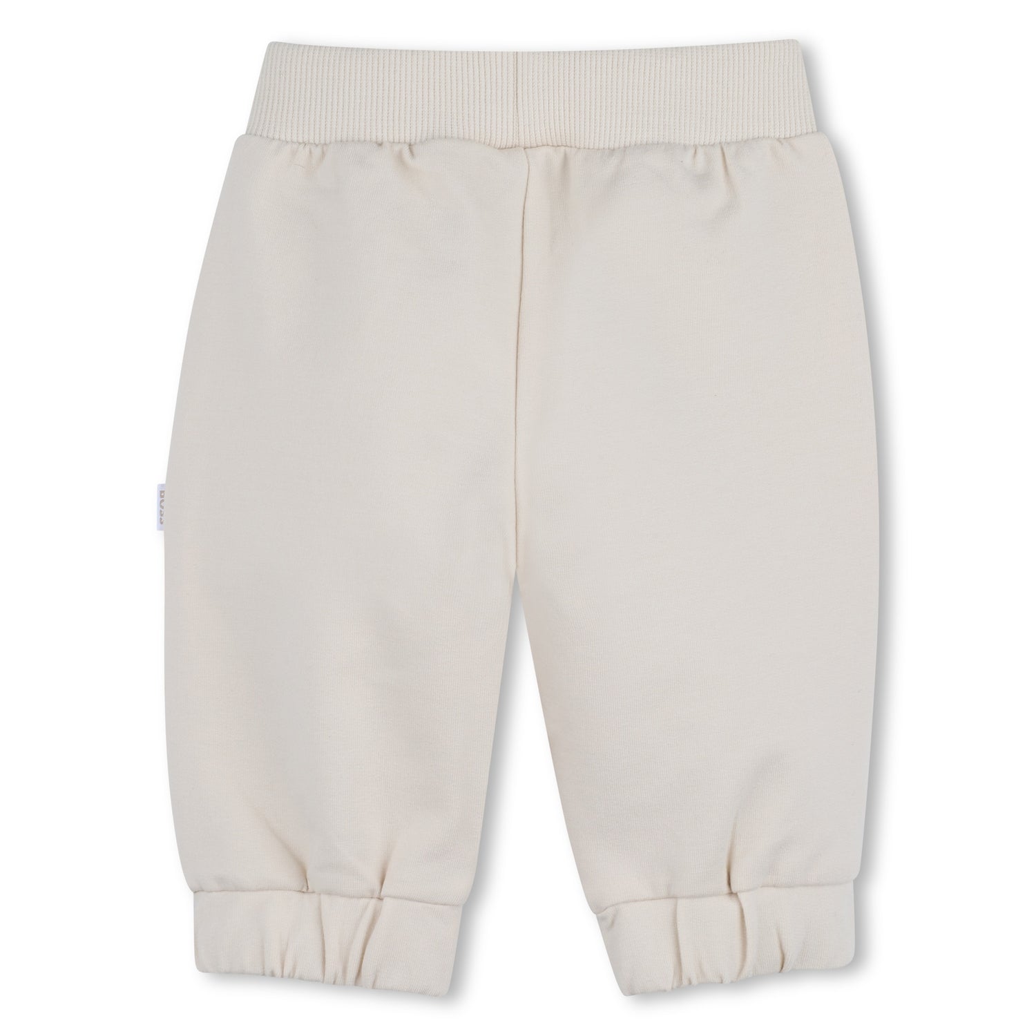 Baby Cardigan, T-Shirt, and Trousers Set in Beige and White Hugo Boss