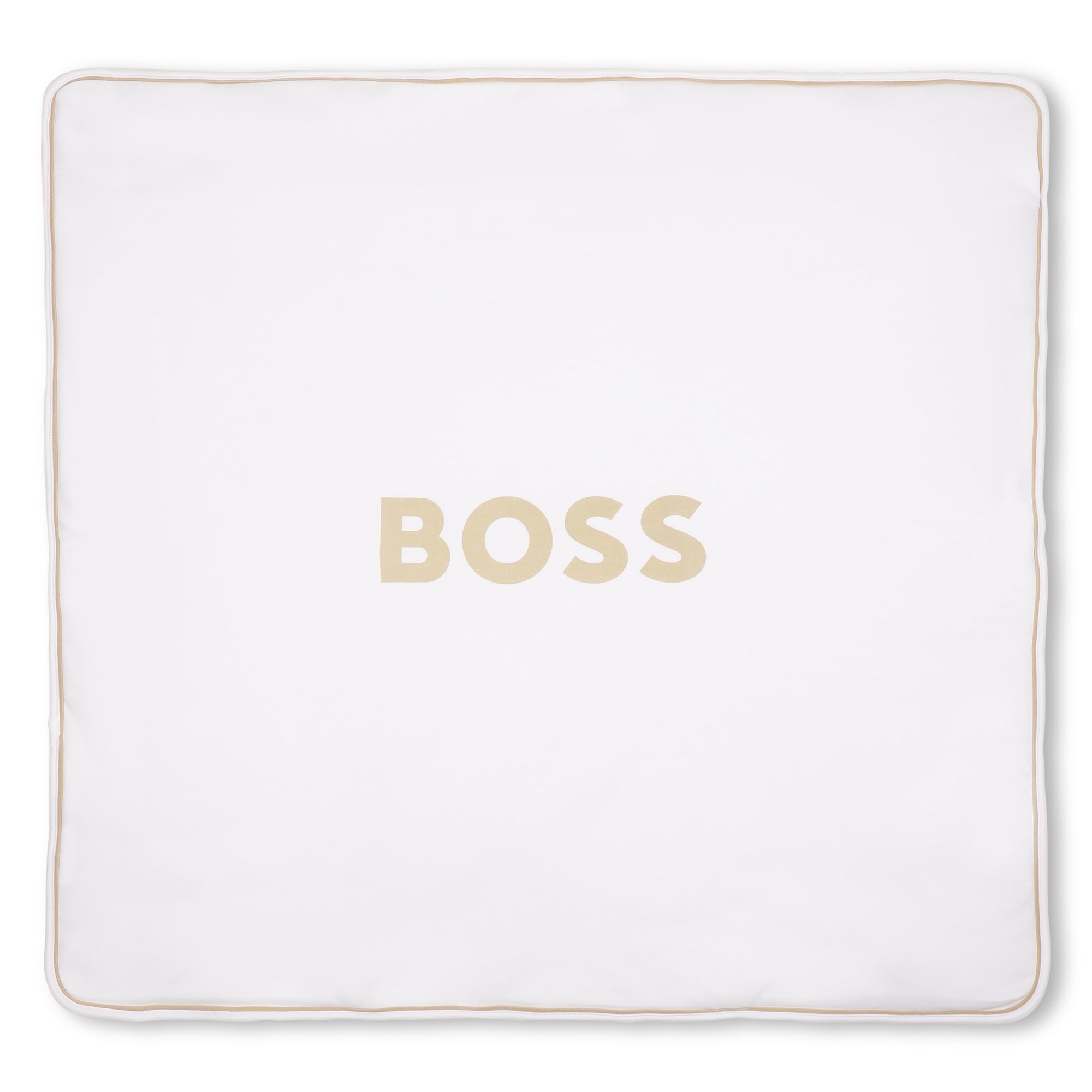 Baby "My First" Bi-Face Striped Blanket in Stone Hugo Boss