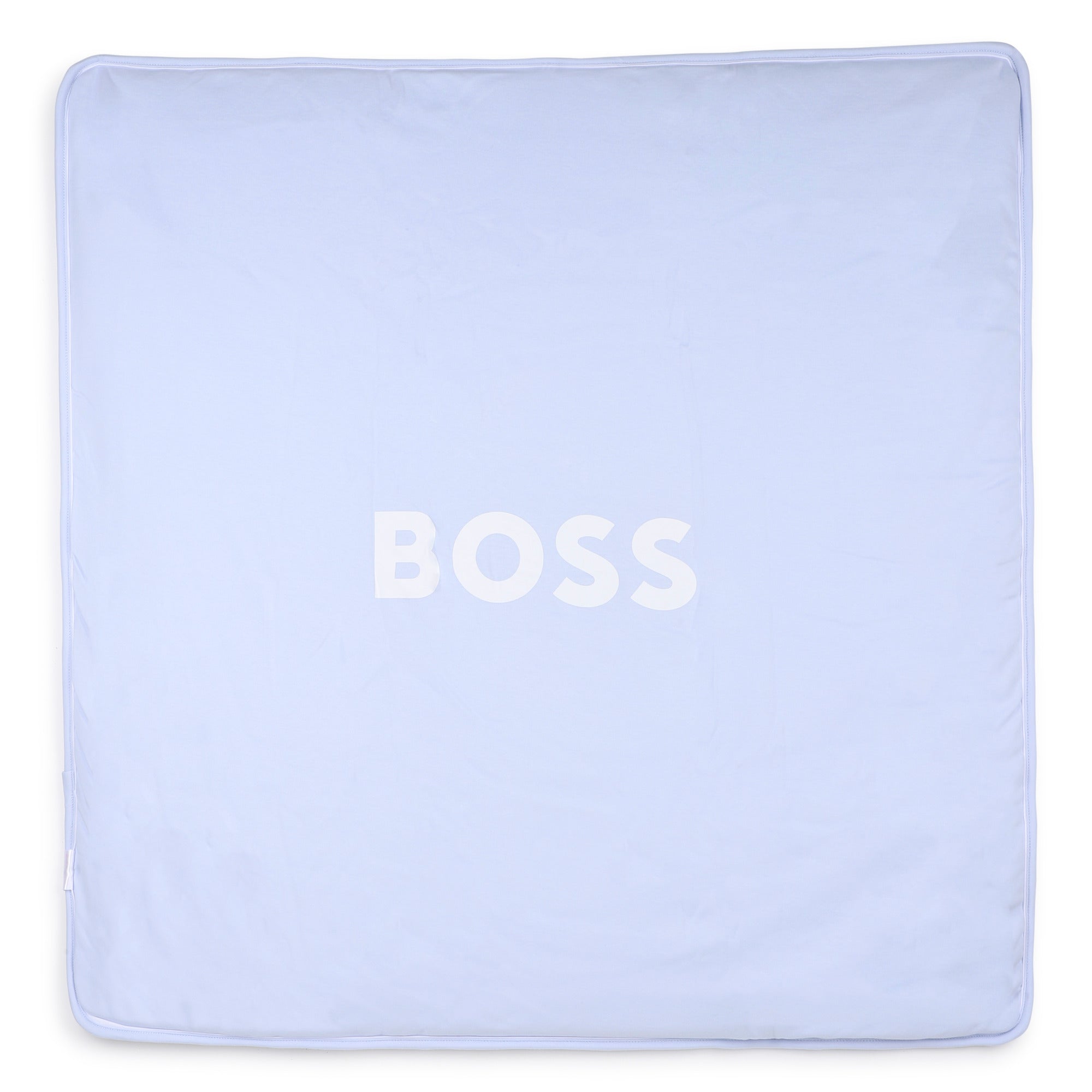 Baby "My First" Bi-Face Striped Blanket in Light Blue Hugo Boss