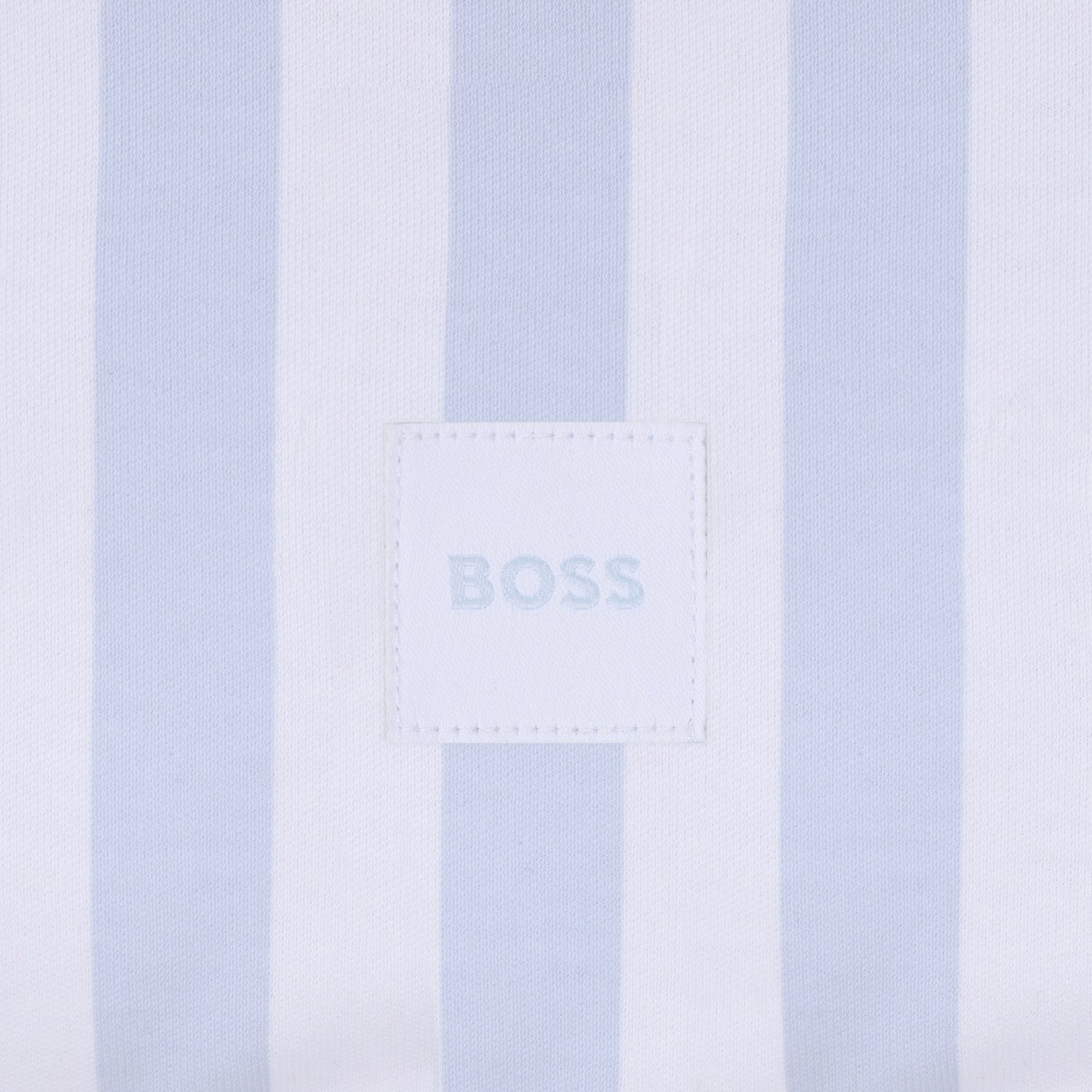 Baby "My First" Bi-Face Striped Blanket in Light Blue Hugo Boss