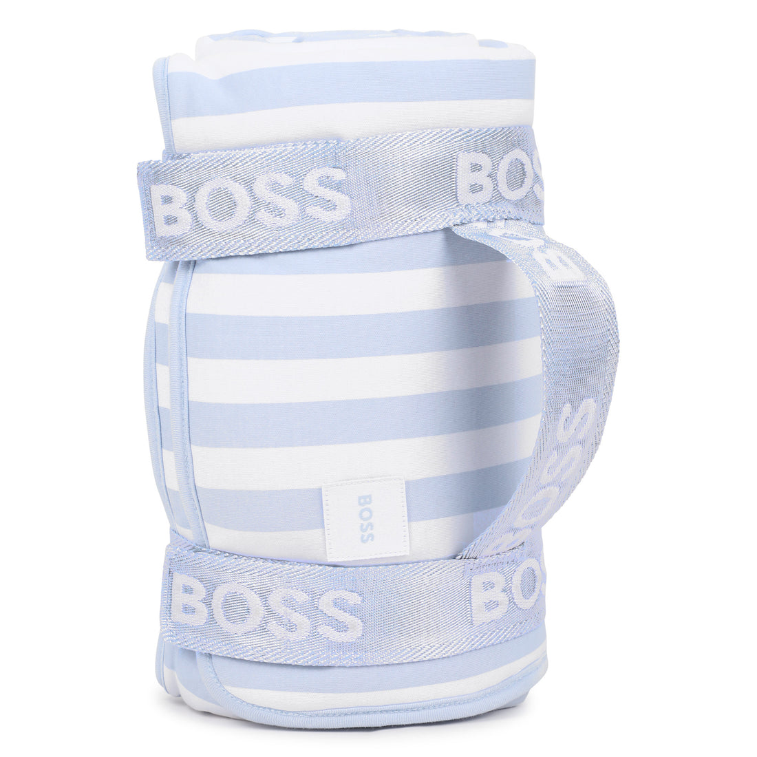 Baby "My First" Bi-Face Striped Blanket in Light Blue Hugo Boss