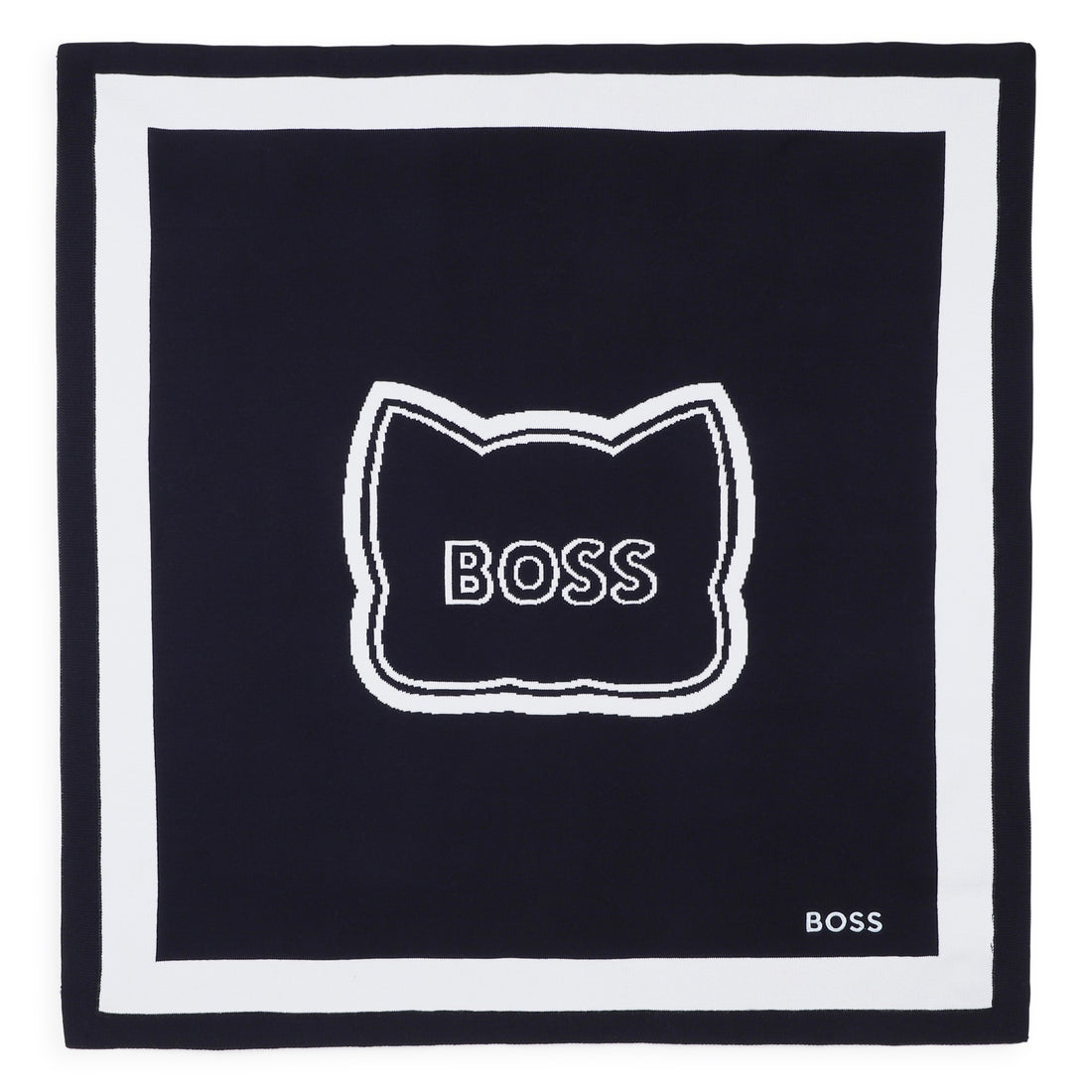 Baby "My First Blanket" in Navy and White Hugo Boss