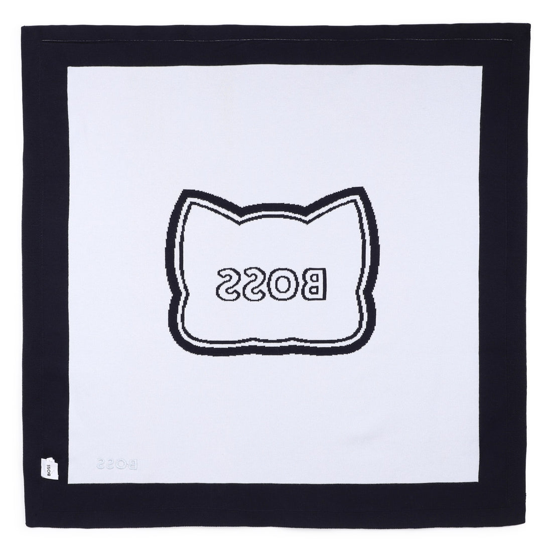 Baby "My First Blanket" in Navy and White Hugo Boss