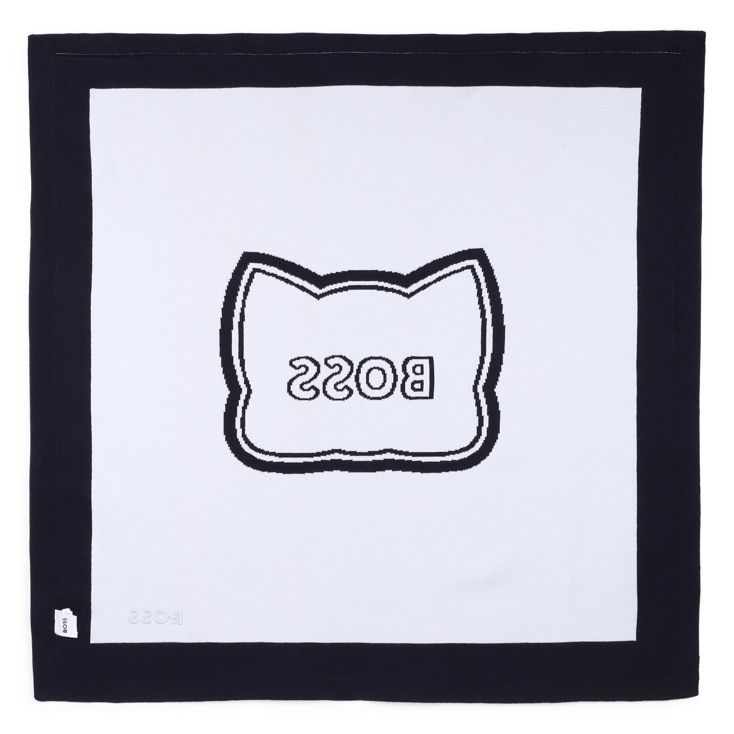 Baby "My First Blanket" in Navy and White Hugo Boss
