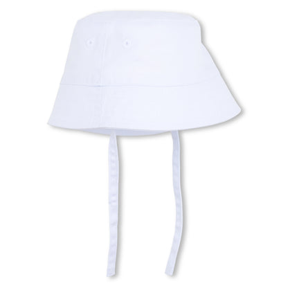 Boys Organic Cotton Twill Bucket Hat in Khaki Hugo Boss