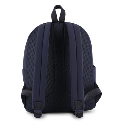 Boys Logo Matte Backpack in Navy Hugo Boss