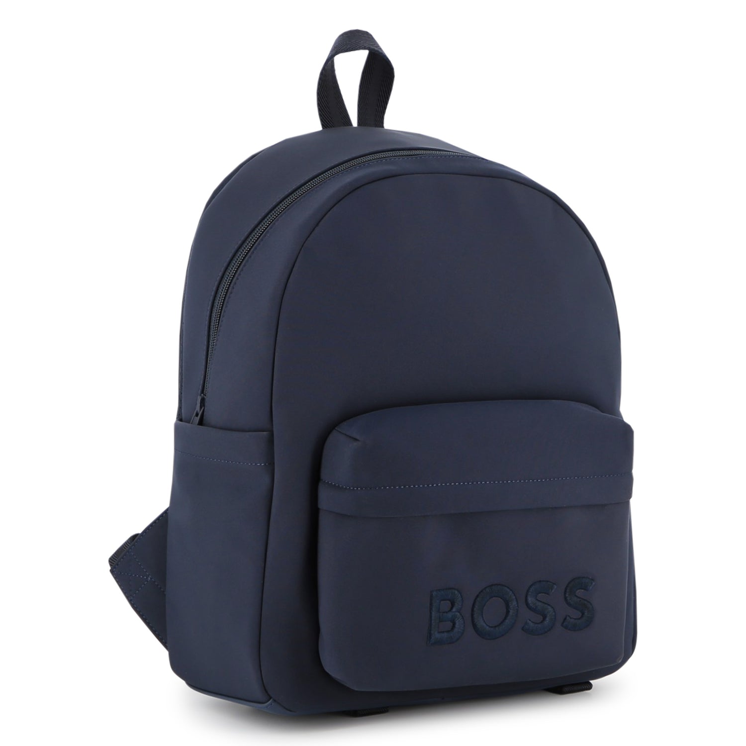 Boys Logo Matte Backpack in Navy Hugo Boss