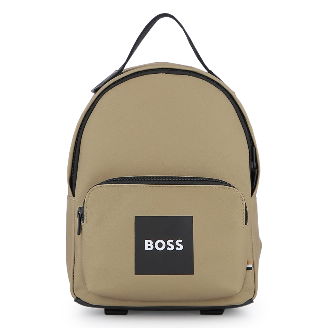 Boys Small Logo Backpack in Khaki Hugo Boss