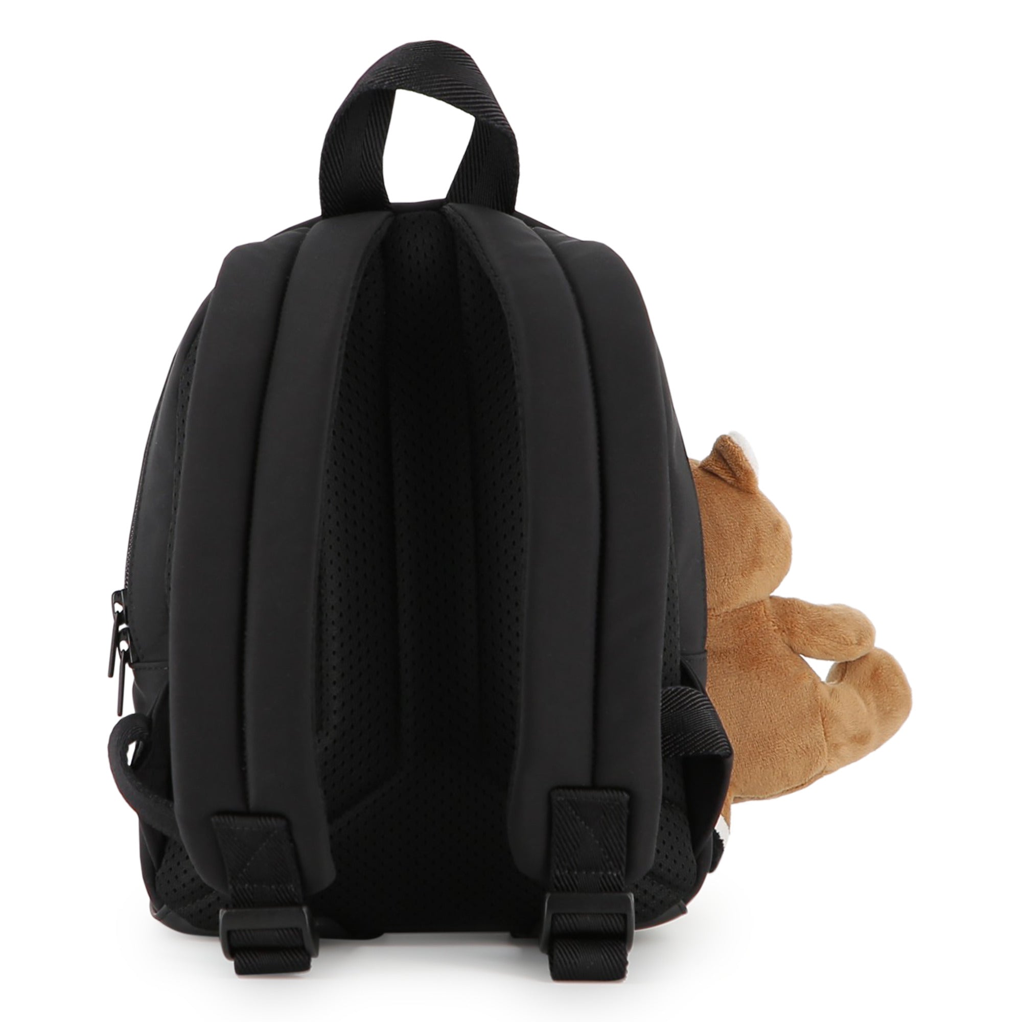 Boys Small Logo Backpack with Removable Soft Toy in Black Hugo Boss