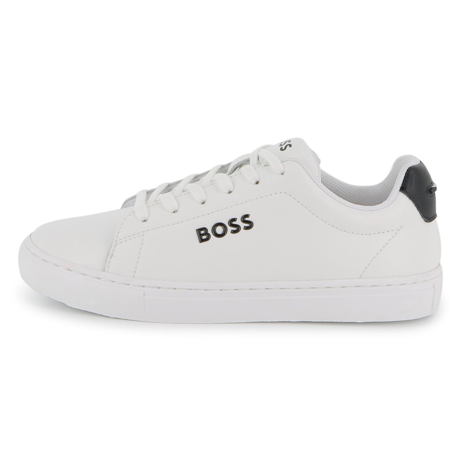 Leather Sneakers with Lace-Up Closure Hugo Boss