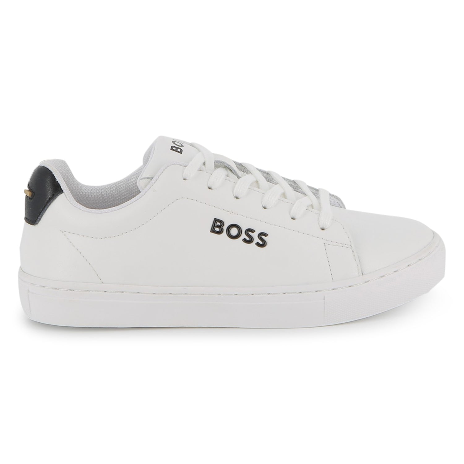 Leather Sneakers with Lace-Up Closure Hugo Boss
