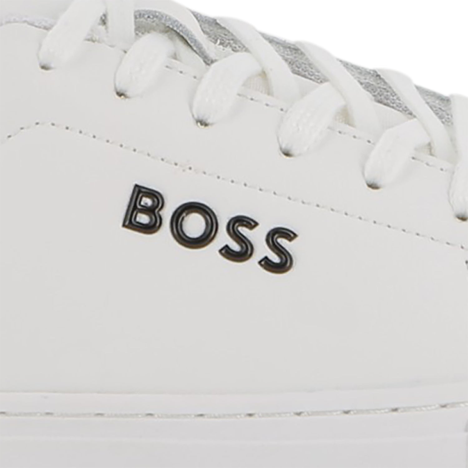 Leather Sneakers with Lace-Up Closure Hugo Boss