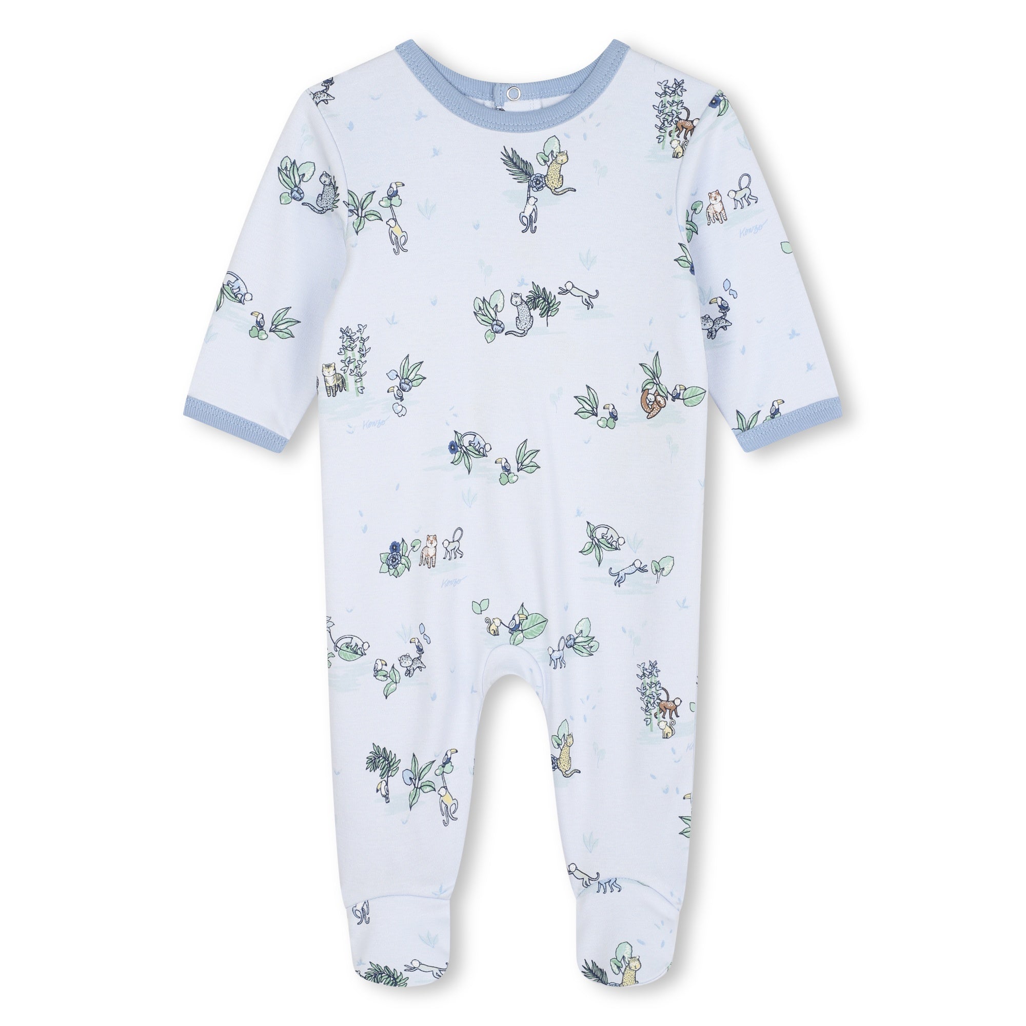 Allover Print Pyjamas, Bib &amp; Beanie Set