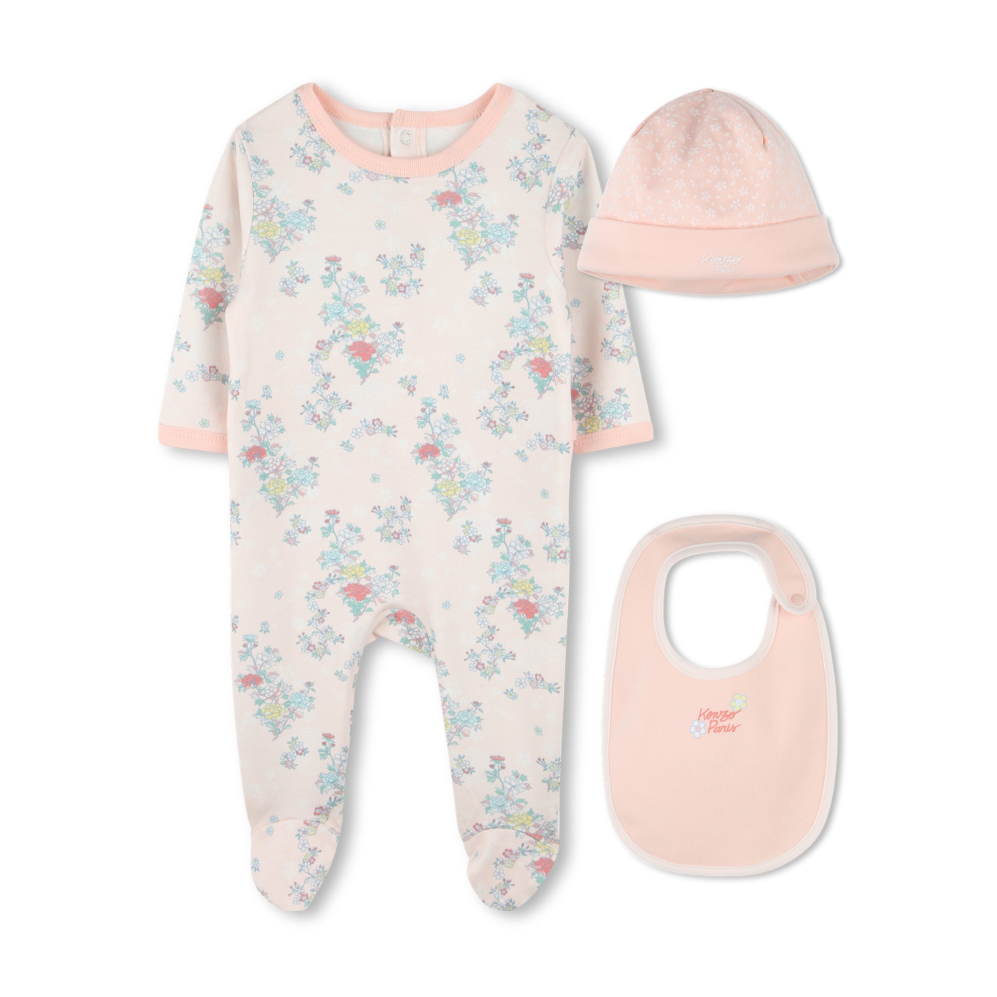 Floral Three-Piece Baby Gift Set