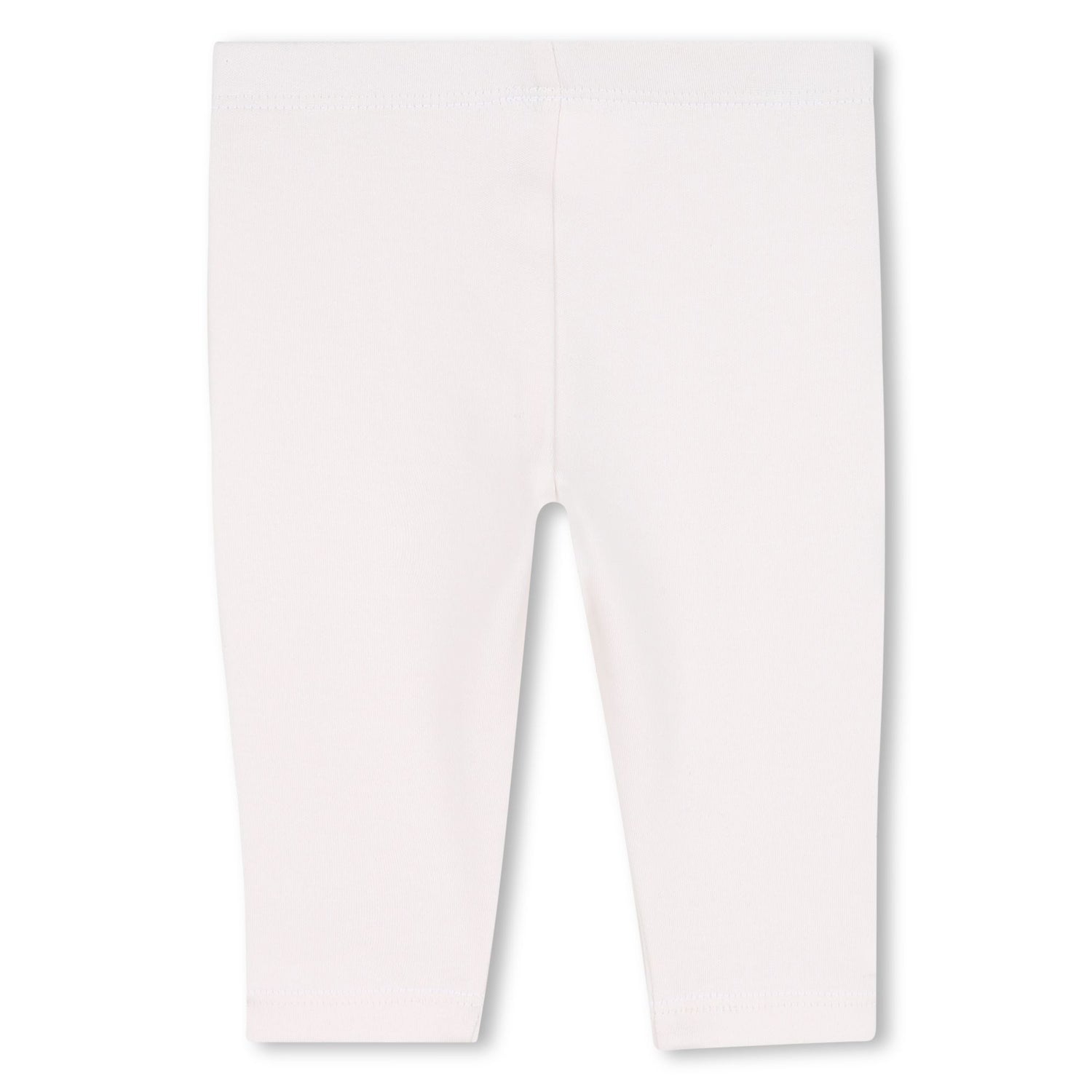 Baby pink dress, white leggings and matching headband set with embroidered detail