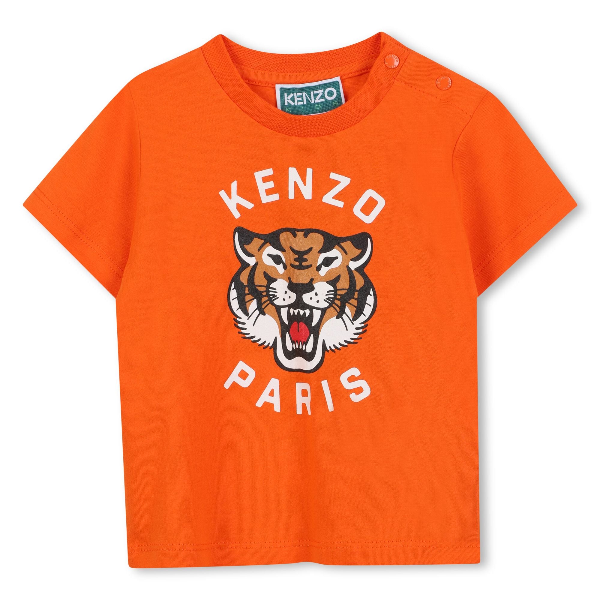 Kids Jersey T-Shirt with Tiger Print