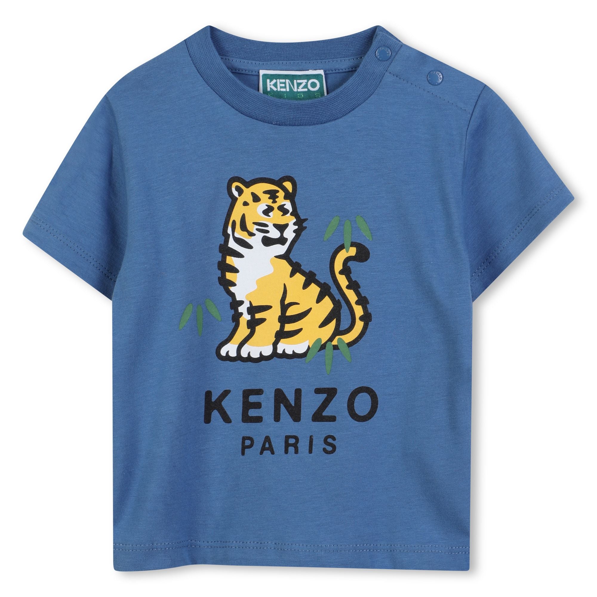 Kids Jersey T-Shirt with Tiger Print