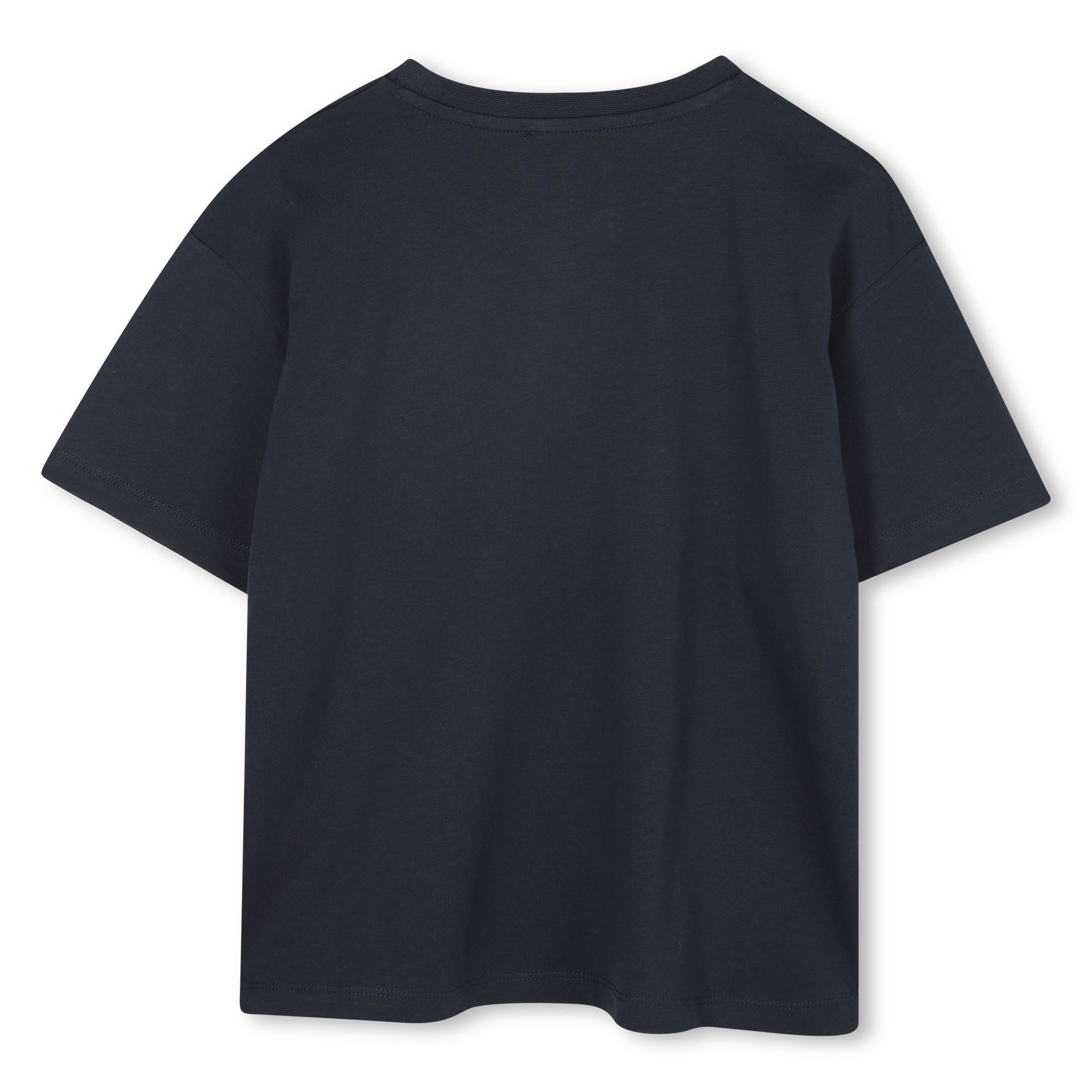 Kids organic cotton t-shirt with roaring tiger logo print