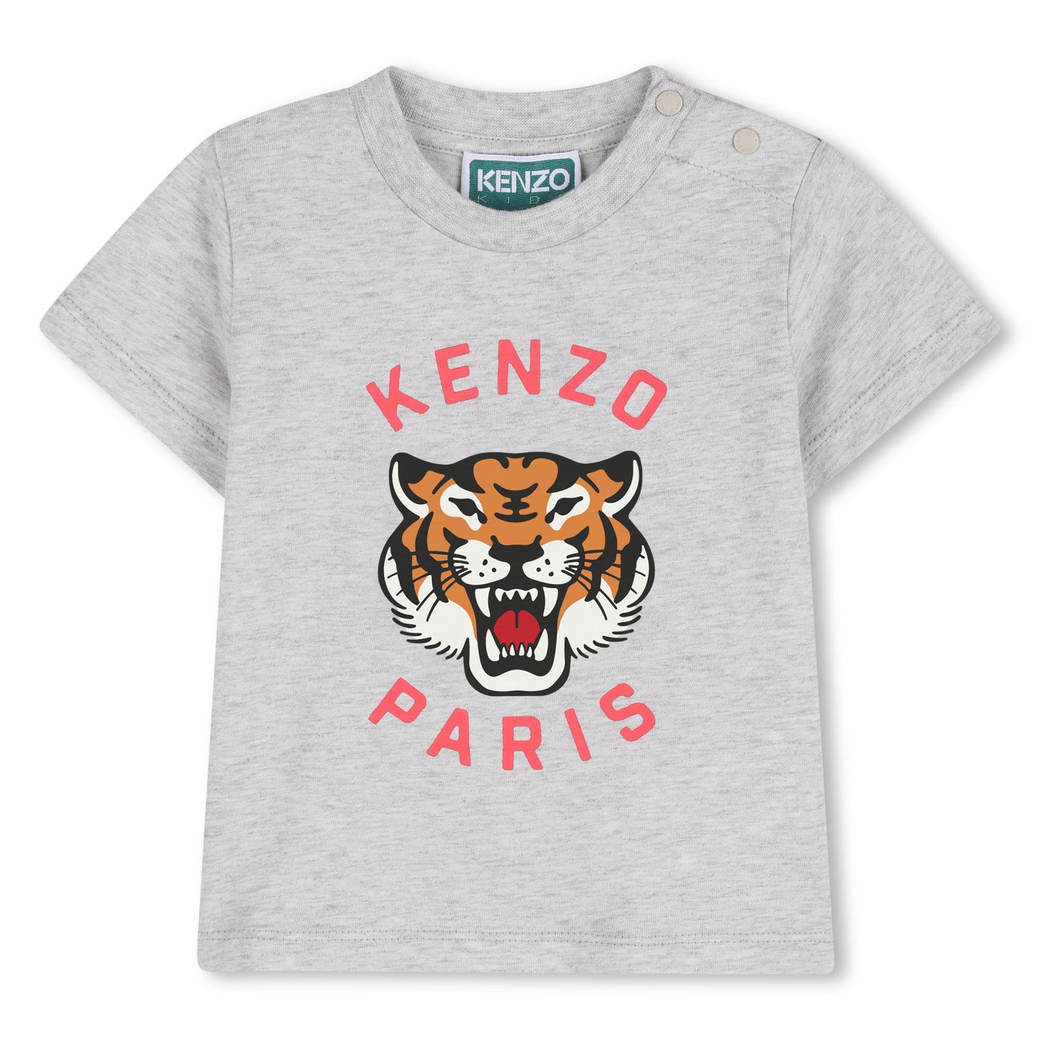 T-Shirt &amp; Bermuda Shorts Set in Heather Grey Kenzo