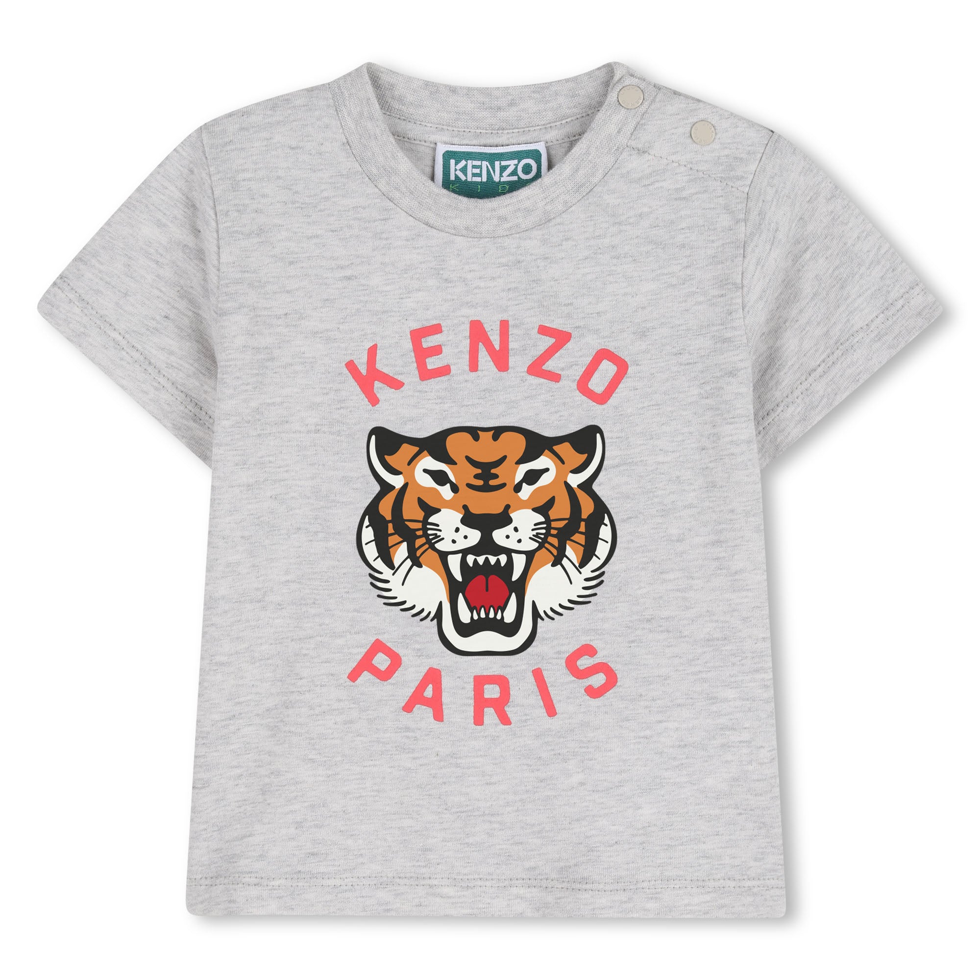 T-Shirt &amp; Bermuda Shorts Set in Heather Grey Kenzo